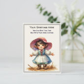 Whimsical Everyday Sentiment Storybook Art   ポストカード (スタンド正面)