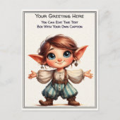 Whimsical Everyday Sentiment Storybook Art   ポストカード (正面)