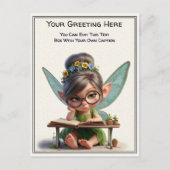 whimsical everyday sentiment storybook fairy ポストカード (正面)