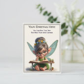 whimsical everyday sentiment storybook fairy ポストカード (スタンド正面)