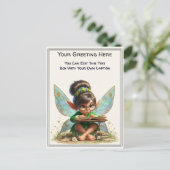 whimsical everyday sentiment storybook fairy ポストカード (スタンド正面)
