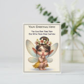  whimsical everyday sentiment storybook fairy ポストカード (スタンド正面)