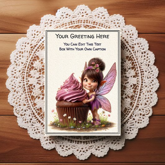 Whimsical Everyday Sentiment Storybook Fairy ポストカード