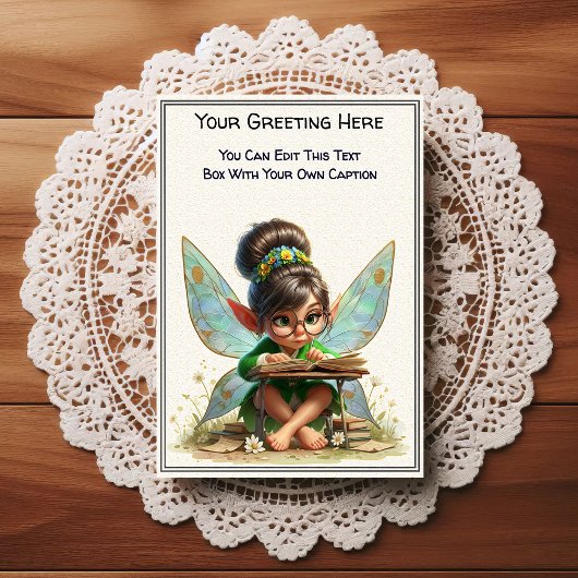 whimsical everyday sentiment storybook fairy ポストカード