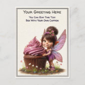 Whimsical Everyday Sentiment Storybook Fairy ポストカード (正面)
