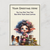 Whimsical Everyday Sentiment Vintage Art Postcard ポストカード (正面)