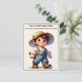 Whimsical Everyday Sentiment Vintage Art Postcard ポストカード (スタンド正面)