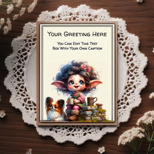 Whimsical Everyday Sentiment Vintage Art Postcard ポストカード