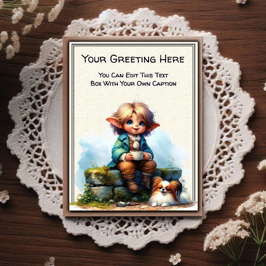 Whimsical Everyday Sentiment Vintage Art Postcard ポストカード