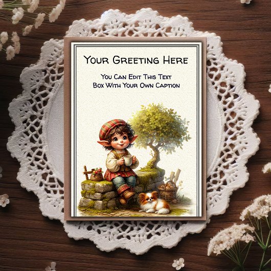 Whimsical Everyday Sentiment Vintage Art Postcard ポストカード