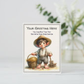 Whimsical Everyday Sentiment Vintage Art Postcard ポストカード (スタンド正面)