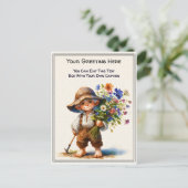 Whimsical Everyday Sentiment Vintage Art Postcard ポストカード (スタンド正面)