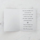 Whimsical Fairies and Elves Custom Christmas カード (内部)