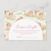 Whimsical Fairy Baby Shower Diapper Raffle エンクロージャーカード (正面)