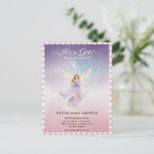 Whimsical Fairy Baby Shower Invitation ポストカード (スタンド正面)