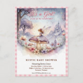 Whimsical Fairy Baby Shower Invitation ポストカード (正面)