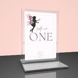 Whimsical fairy birthday table No Flat card 招待状