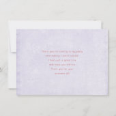 Whimsical Fairy Doll Retro Cute サンキューカード (裏面)