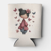 Whimsical Fairy Doll Retro Cute 缶クーラー (正面)