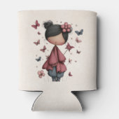 Whimsical Fairy Doll Retro Cute 缶クーラー (裏面)