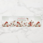 whimsical fairy first birthday ペットボトルラベル (シングルラベル)