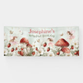 whimsical fairy first birthday custom long 横断幕 (横)