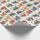Whimsical Fairy & Forest Friends Wrapping Paper ラッピングペーパー (角)