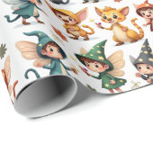 Whimsical Fairy & Forest Friends Wrapping Paper ラッピングペーパー (ロールコーナー)