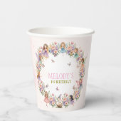 Whimsical fairy garden 1st birthday 紙コップ (裏面)