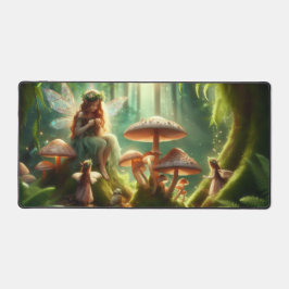 Whimsical Fairy Garden Desk Mat デスクマット