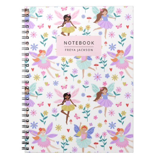 Whimsical Fairy Garden Notebook ノートブック (正面)