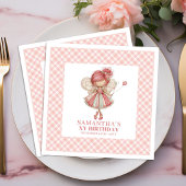 Whimsical Fairy Girl 6th Birthday Blush Floral 