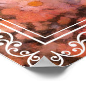 Whimsical Fairy in Dreamy Pink Floral Garden ポスター (角)