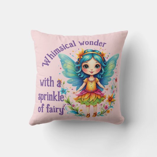 Whimsical Fairy Sparkle クッション (裏面)