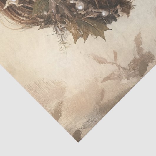 Whimsical Fairy with Pink Roses Decoupage Art 薄葉紙 (詳細)