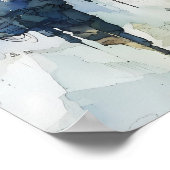 Whimsical Fairytale Castle on Sky Cliff ポスター (角)