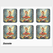 Whimsical Fairytale Christmas  スクエアシール (シート)