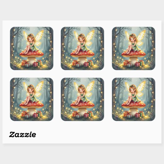 Whimsical Fairytale Christmas スクエアシール (シート)