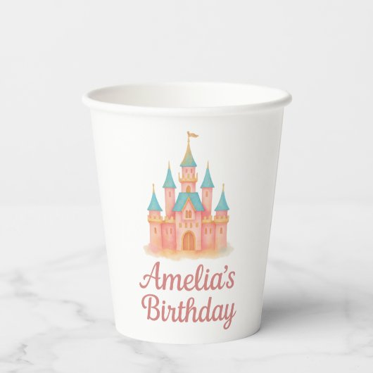 Whimsical Fairytale Princess Castle Cup 紙コップ (裏面)