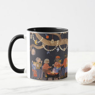 Whimsical Family Campfire – Kind Onesの温かなひととき マグカップ