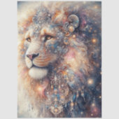 Whimsical Fantasy Lion King Aslan Decoupage 薄葉紙 (正面)