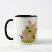 Whimsical Farm Hens Mug マグカップ (左)
