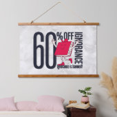 Whimsical Feather Education Ignorance Banned Wood  吊り下げ型タペストリー (寝室)