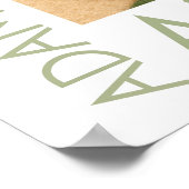 Whimsical Felt Butterfly and Flower Folk Art ポスター (角)