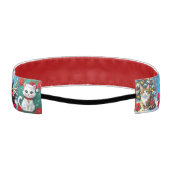 Whimsical Festive Cats Christmas  アスレチックヘッドバンド (裏面)