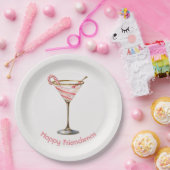 Whimsical Festive Martini Glass Paper Plates ペーパープレート (パーティー)
