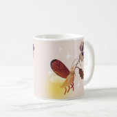 Whimsical Firefly Fairy Mug コーヒーマグカップ (正面右)