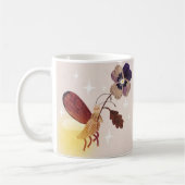 Whimsical Firefly Fairy Mug コーヒーマグカップ (左)