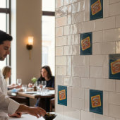 Whimsical Fish Can Anchovies Kitchen Decor  タイル