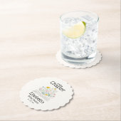 Whimsical Floral A New Chapter Bridal Shower  ペーパーコースター (インサイチュ)